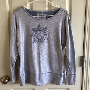 Karma Light Gray Women's Long Sleeve Top